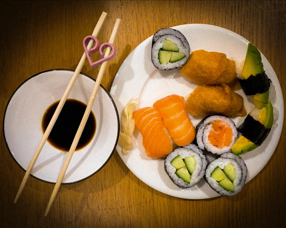 Chopstick Helpers (pack of 6) - Heart