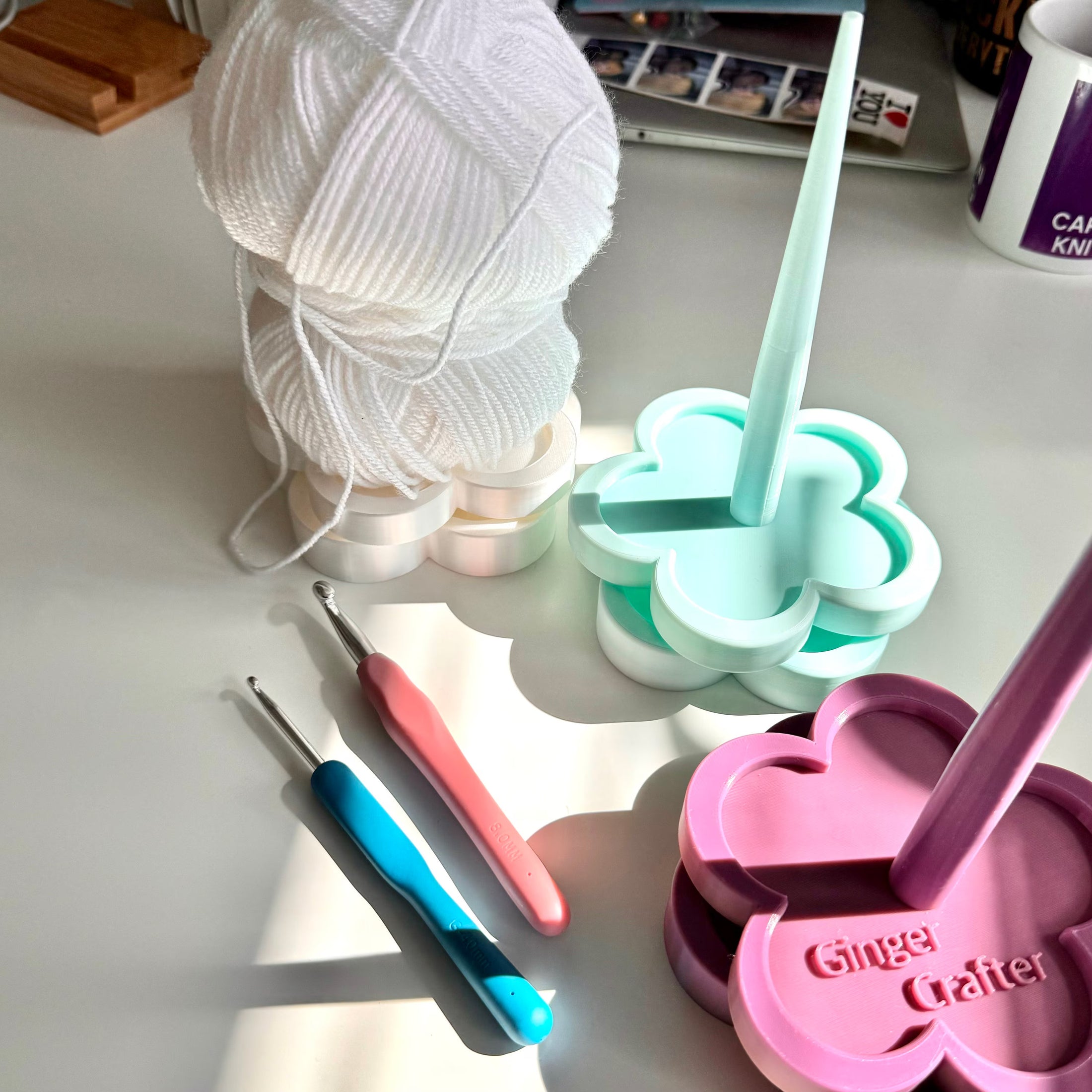 Flower Yarn Spinner for Crochet & Knitting
